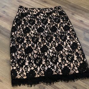 Banana Republic Lace Pencil Skirt